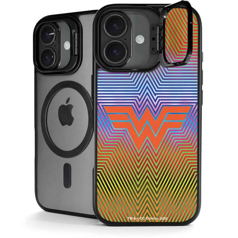Wonder Woman 1984 (2020) Rainbow Chevron Logo iPhone 17 Kickstand Case