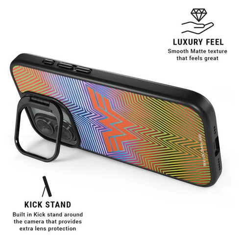 Wonder Woman 1984 (2020) Rainbow Chevron Logo iPhone 17 Kickstand Case