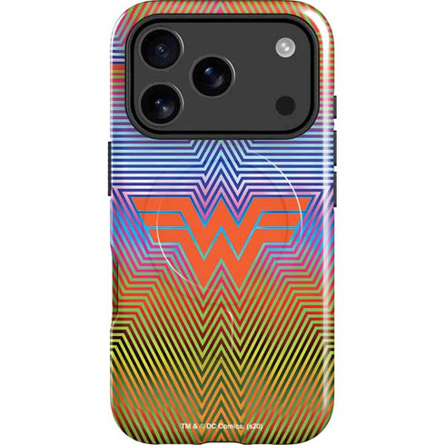 Wonder Woman 1984 (2020) Rainbow Chevron Logo iPhone 17 Pro Magsafe Impact Case