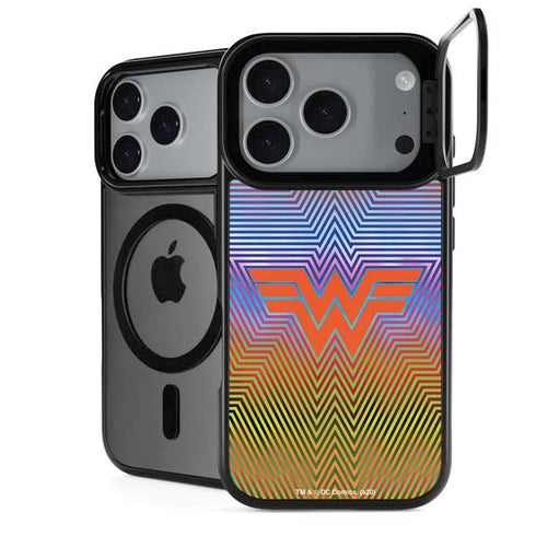 Wonder Woman 1984 (2020) Rainbow Chevron Logo iPhone 17 Pro Max Kickstand Case