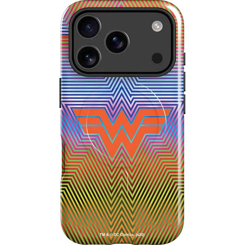 Wonder Woman 1984 (2020) Rainbow Chevron Logo iPhone 17 Pro Max Magsafe Impact Case