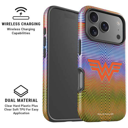 Wonder Woman 1984 (2020) Rainbow Chevron Logo iPhone 17 Pro Max Magsafe Impact Case