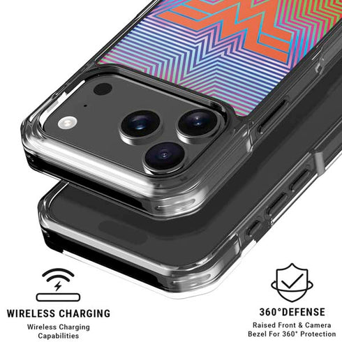 Wonder Woman 1984 (2020) Rainbow Chevron Logo iPhone 18 Pro Clear Case