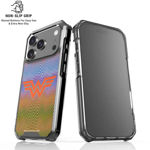 Wonder Woman 1984 (2020) Rainbow Chevron Logo iPhone 18 Pro Clear Case