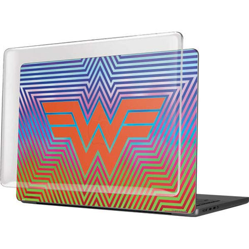 Wonder Woman 1984 (2020) Rainbow Chevron Logo MacBook Pro 14in (2021-24) Case plus Skin