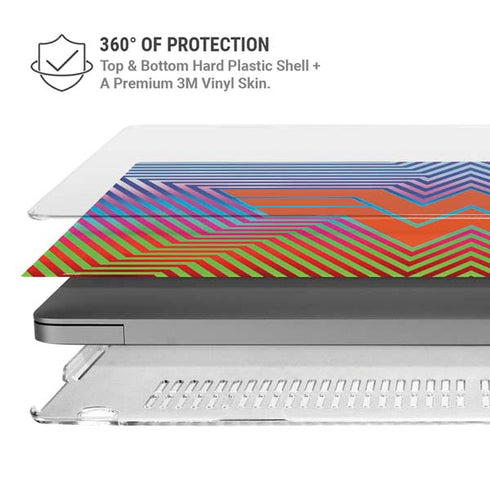 Wonder Woman 1984 (2020) Rainbow Chevron Logo MacBook Cases
