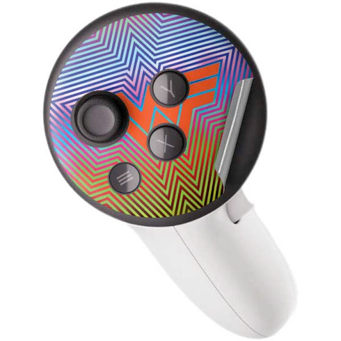 Wonder Woman 1984 (2020) Rainbow Chevron Logo Meta Quest 3S Skin