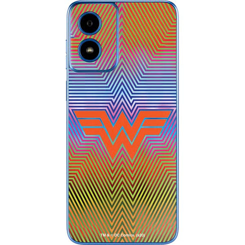 Wonder Woman 1984 (2020) Rainbow Chevron Logo Moto G Play 4G (2024) Skin