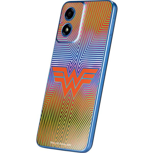 Wonder Woman 1984 (2020) Rainbow Chevron Logo Moto G Play 4G (2024) Skin