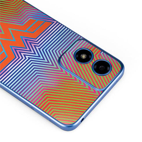 Wonder Woman 1984 (2020) Rainbow Chevron Logo Moto G Play 4G (2024) Skin