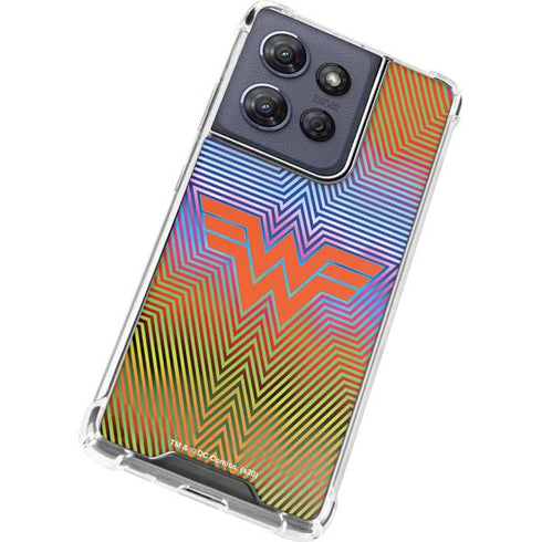 Wonder Woman 1984 (2020) Rainbow Chevron Logo Moto G Play 5G (2025) Clear Case