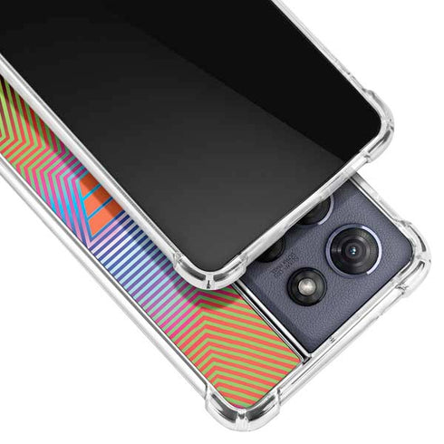 Wonder Woman 1984 (2020) Rainbow Chevron Logo Moto G Play 5G (2025) Clear Case