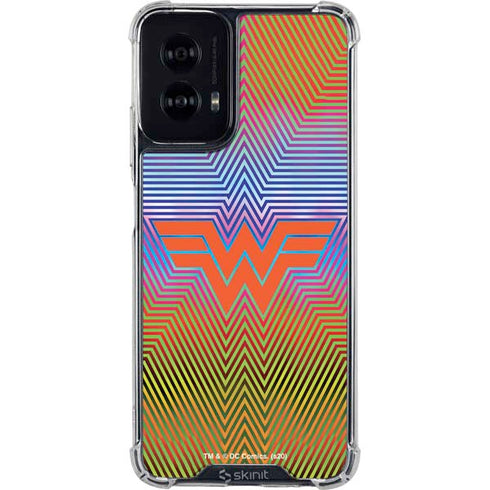 Wonder Woman 1984 (2020) Rainbow Chevron Logo Moto G Power 5G (2024) Clear Case
