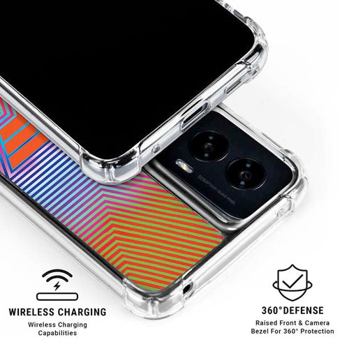 Wonder Woman 1984 (2020) Rainbow Chevron Logo Moto G Power 5G (2024) Clear Case
