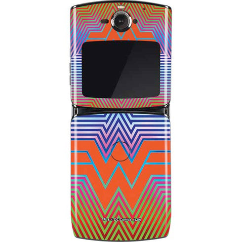 Wonder Woman 1984 (2020) Rainbow Chevron Logo Motorola RAZR Skin