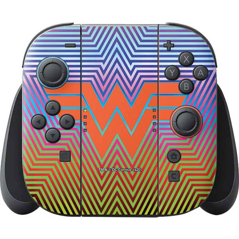 Wonder Woman 1984 (2020) Rainbow Chevron Logo Nintendo Skins