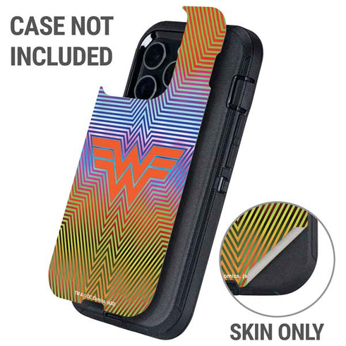 Wonder Woman 1984 (2020) Rainbow Chevron Logo Otterbox Defender iPhone Skin