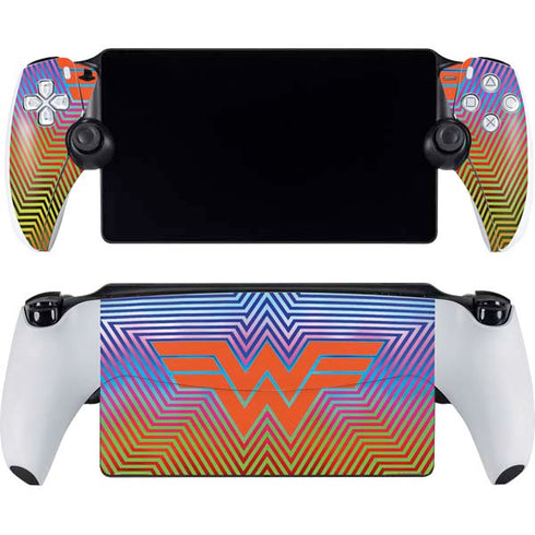 Wonder Woman 1984 (2020) Rainbow Chevron Logo PlayStation Portal Remote Player Skin