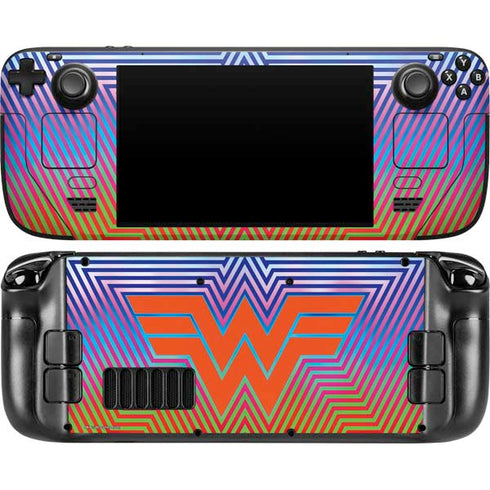 Wonder Woman 1984 (2020) Rainbow Chevron Logo Steam Deck Handheld Gaming Computer OLED Skin
