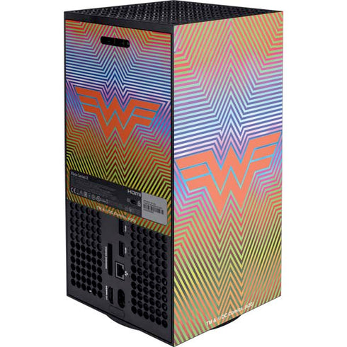 Wonder Woman 1984 (2020) Rainbow Chevron Logo XBox Series X Digital Edition Console Skin
