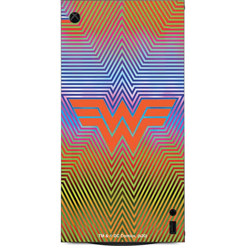 Wonder Woman 1984 (2020) Rainbow Chevron Logo XBox Series X Digital Edition Console Skin