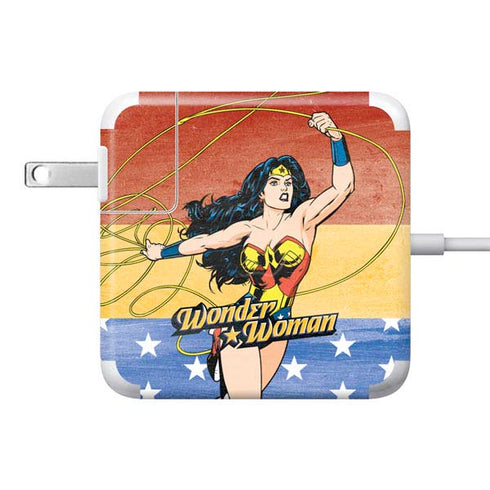 DC Comics Wonder Woman Ready to Fight 85W Power Adapter (15 and 17 inch MacBook Pro Charger) Skin