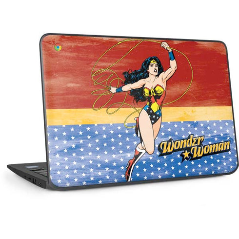 DC Comics Wonder Woman Ready to Fight HP Chromebook Skin