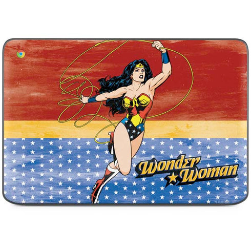DC Comics Wonder Woman Ready to Fight HP Chromebook Skin