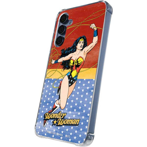 DC Comics Wonder Woman Ready to Fight Galaxy A35 5G Clear Case