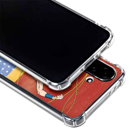 DC Comics Wonder Woman Ready to Fight Galaxy A36 5G Clear Case
