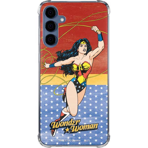 DC Comics Wonder Woman Ready to Fight Galaxy A55 5G Clear Case