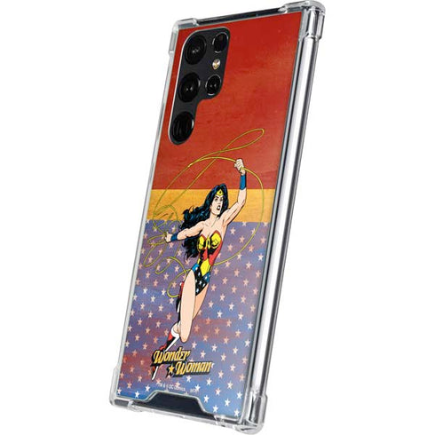 DC Comics Wonder Woman Ready to Fight Galaxy S23 Ultra Clear Case