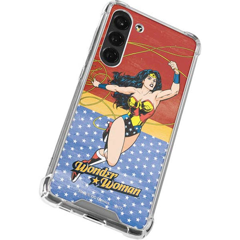 DC Comics Wonder Woman Ready to Fight Galaxy S24 FE Clear Case