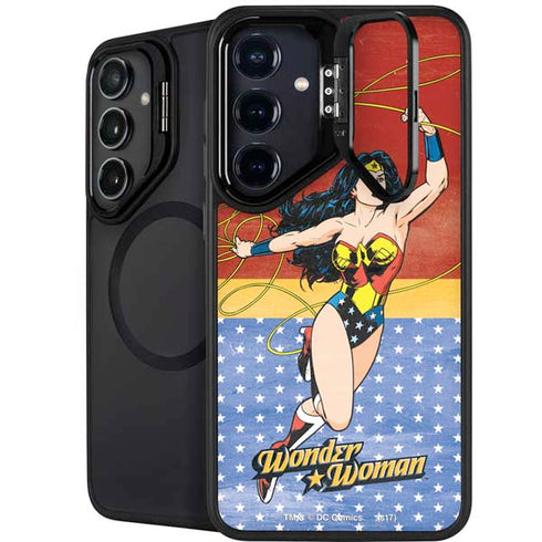 DC Comics Wonder Woman Ready to Fight Galaxy S24 Plus Kickstand Case