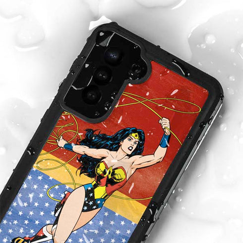 DC Comics Wonder Woman Ready to Fight Galaxy S24 Plus Waterproof Case