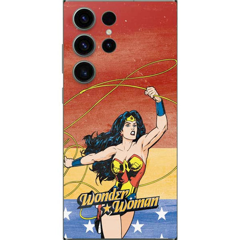 DC Comics Wonder Woman Ready to Fight Galaxy S25 Ultra Skin