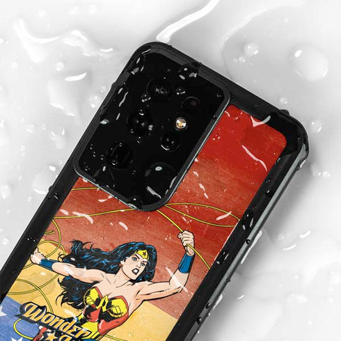 DC Comics Wonder Woman Ready to Fight Galaxy S24 Ultra Waterproof Case