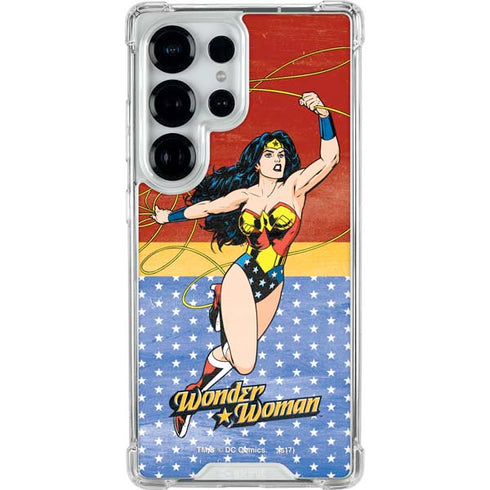 DC Comics Wonder Woman Ready to Fight Galaxy S26 Ultra Clear Case