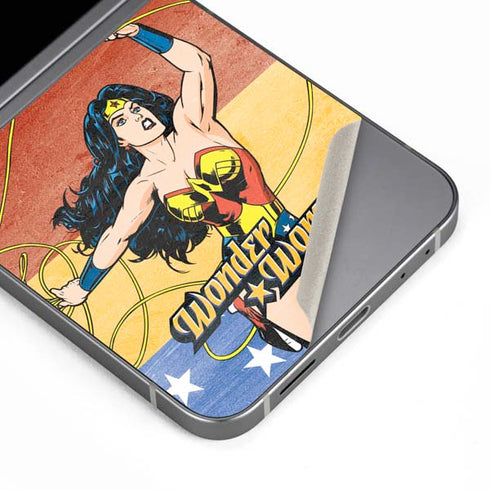 DC Comics Wonder Woman Ready to Fight Galaxy Z Flip6 Skin