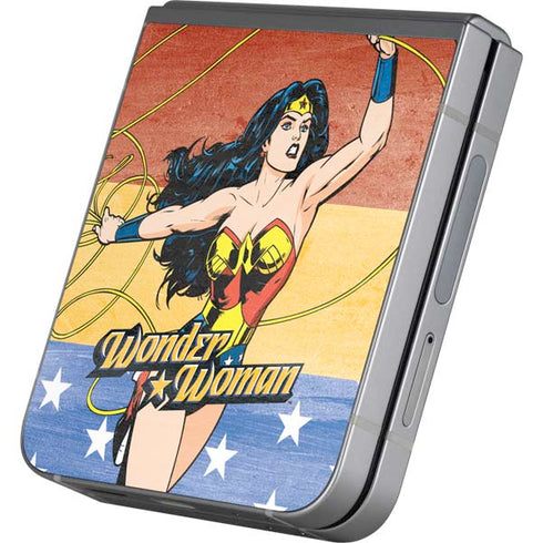 DC Comics Wonder Woman Ready to Fight Galaxy Z Flip6 Skin