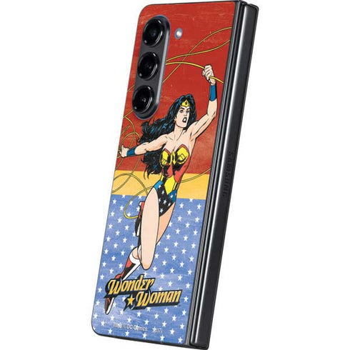 DC Comics Wonder Woman Ready to Fight Galaxy Z Fold5 5G Skin