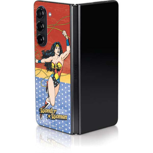 DC Comics Wonder Woman Ready to Fight Galaxy Z Fold5 5G Skin