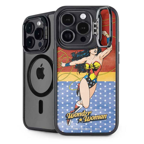 DC Comics Wonder Woman Ready to Fight iPhone 13 Pro Kickstand Case