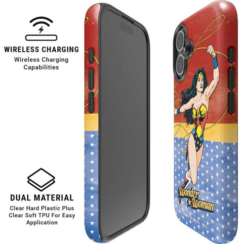 DC Comics Wonder Woman Ready to Fight iPhone 16 Magsafe Impact Case