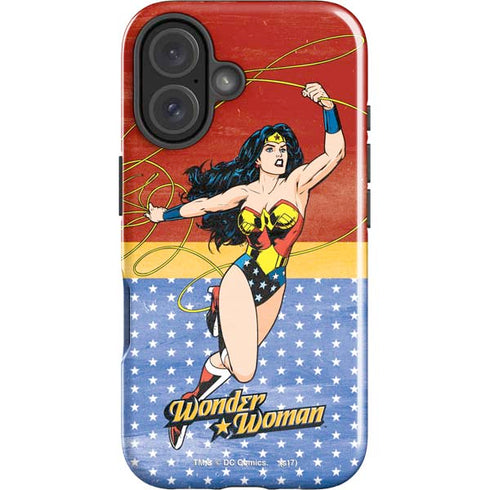 DC Comics Wonder Woman Ready to Fight iPhone 16 Plus Impact Case