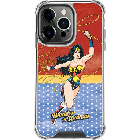 DC Comics Wonder Woman Ready to Fight iPhone 16 Pro Clear Case