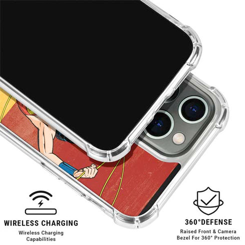 DC Comics Wonder Woman Ready to Fight iPhone 16 Pro Max Clear Case