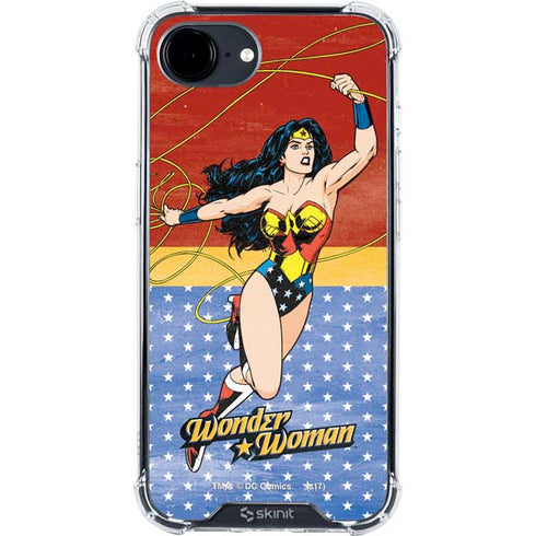 DC Comics Wonder Woman Ready to Fight iPhone 16e Clear Case