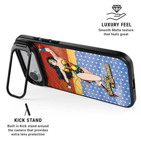 DC Comics Wonder Woman Ready to Fight iPhone 17 Air Kickstand Case