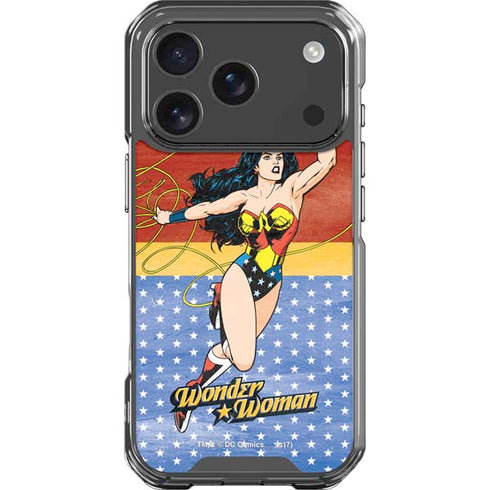 DC Comics Wonder Woman Ready to Fight iPhone 17 Pro Clear Case
